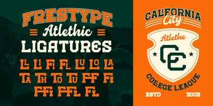 Frestype Atlethic Font Poster 7