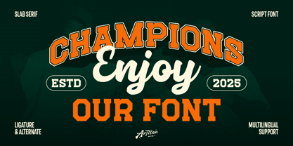 Frestype Atlethic Font Poster 12