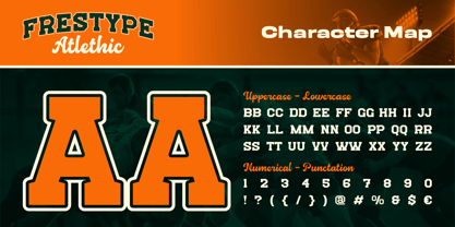 Frestype Atlethic Font Poster 2