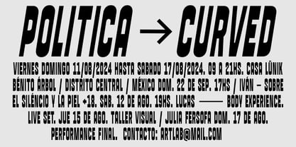 Porcile Font Poster 2