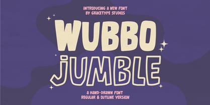 Wubbo Jumble Font Poster 1