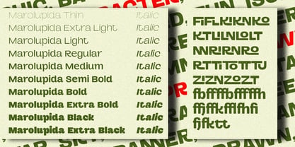 Marolupida Font Poster 6