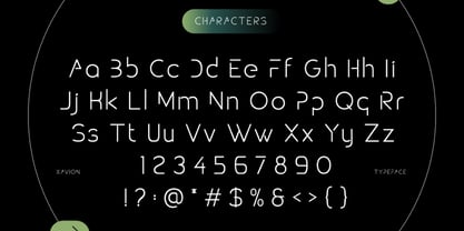 Xavion Font Poster 2