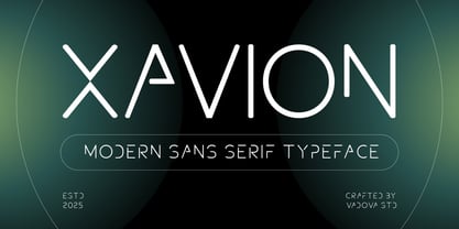 Xavion Font Poster 1