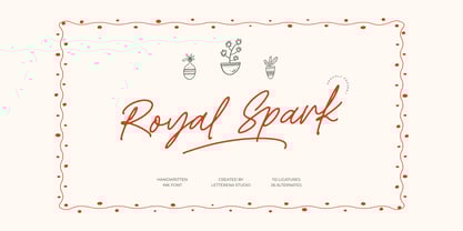 Royal Spark Italic Font Poster 1