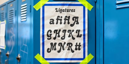 Late Laughs Font Poster 7