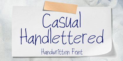 Casual Handlettered Font Poster 1
