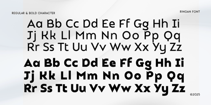 Ringan Font Poster 12