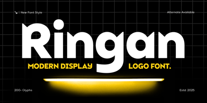 Ringan Font Poster 2