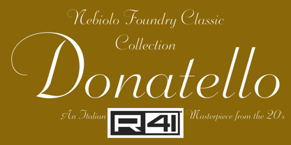 R41 Donatello Font Poster 1