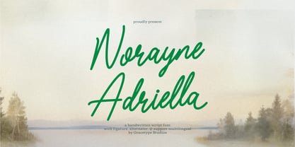 Norayne Adriella Font Poster 1