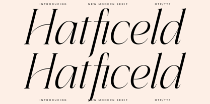 Hatficeld Font Poster 1