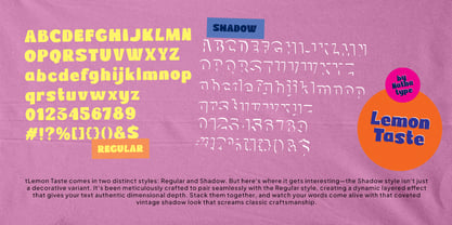 Lemon Taste Font Poster 6