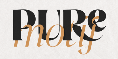 Pure Motif Font Poster 1
