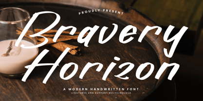 Bravery Horyzon Font Poster 1
