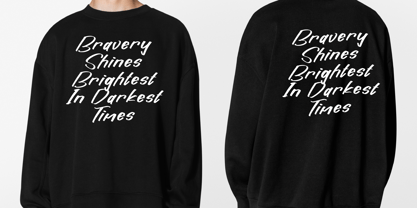 Bravery Horyzon Font Poster 8