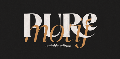 Pure Motif Variable Font Poster 1