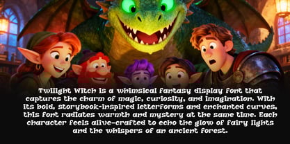 Twilight Witch Font Poster 2