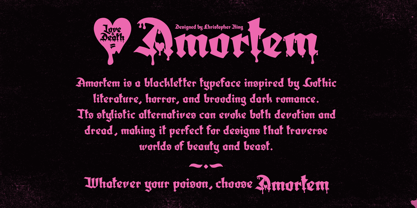 Amortem Font Poster 2
