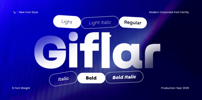 Giflar Font Poster 1