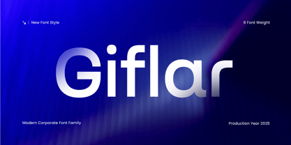 Giflar Font Poster 2