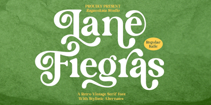 Lane Fiegras Font Poster 1