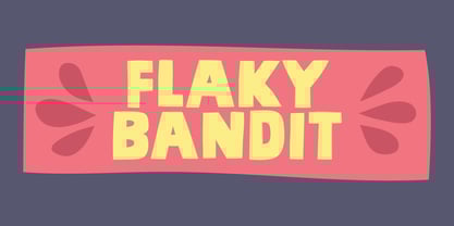 Flaky Bandit Font Poster 1