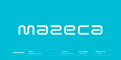 Mazeca Font Poster 1