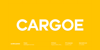 Cargoe Font Poster 1