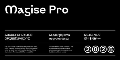 Magise Pro Font Poster 5