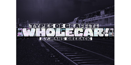 Wholecar Font Poster 1