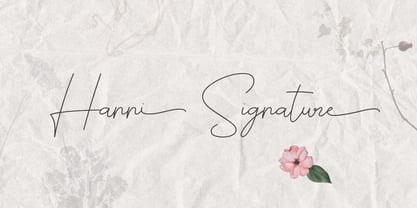 Hanni Signature Font Poster 1