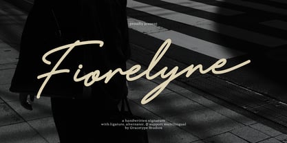 Fiorelyne Font Poster 1