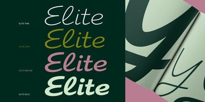 Elite Font Poster 2