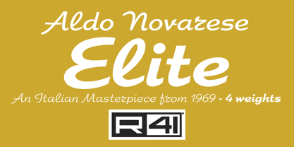 Elite Font Poster 1