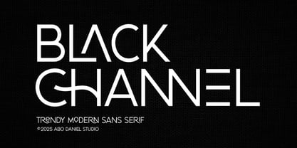 Black channel Font Poster 1