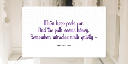 Al Mughir Font Poster 6