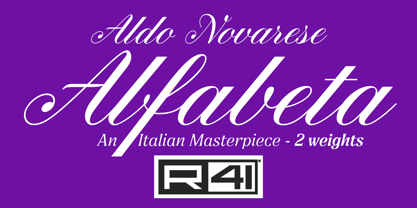 R41 Alfabeta Font Poster 1