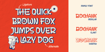 Bochank Font Poster 2