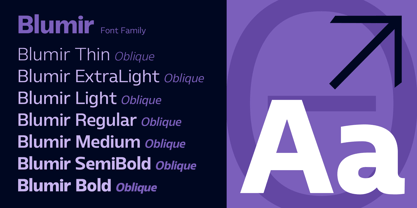 Blumir Font Poster 3