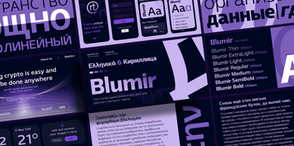 Blumir Font Poster 1