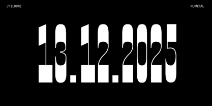 Jt Bloore Font Poster 12