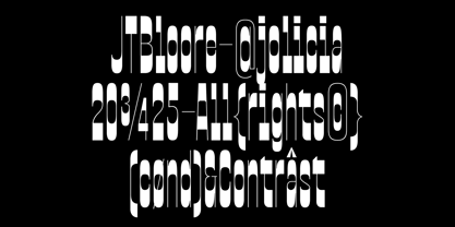 Jt Bloore Font Poster 4