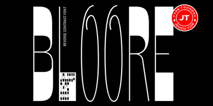 Jt Bloore Font Poster 1