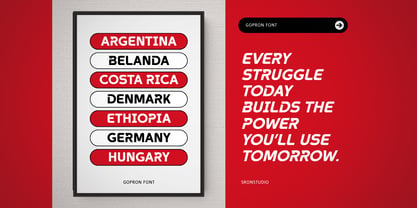 Gopron Font Poster 11