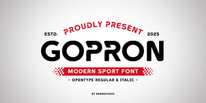 Gopron Font Poster 1