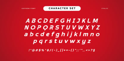 Gopron Font Poster 15