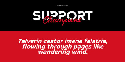 Gopron Font Poster 5