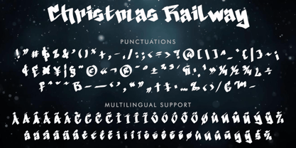 Christmas Railway Font Poster 6