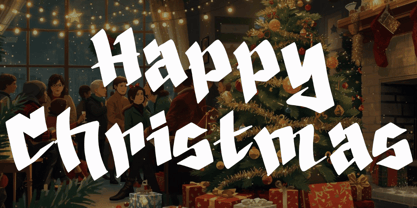 Christmas Railway Font Poster 3